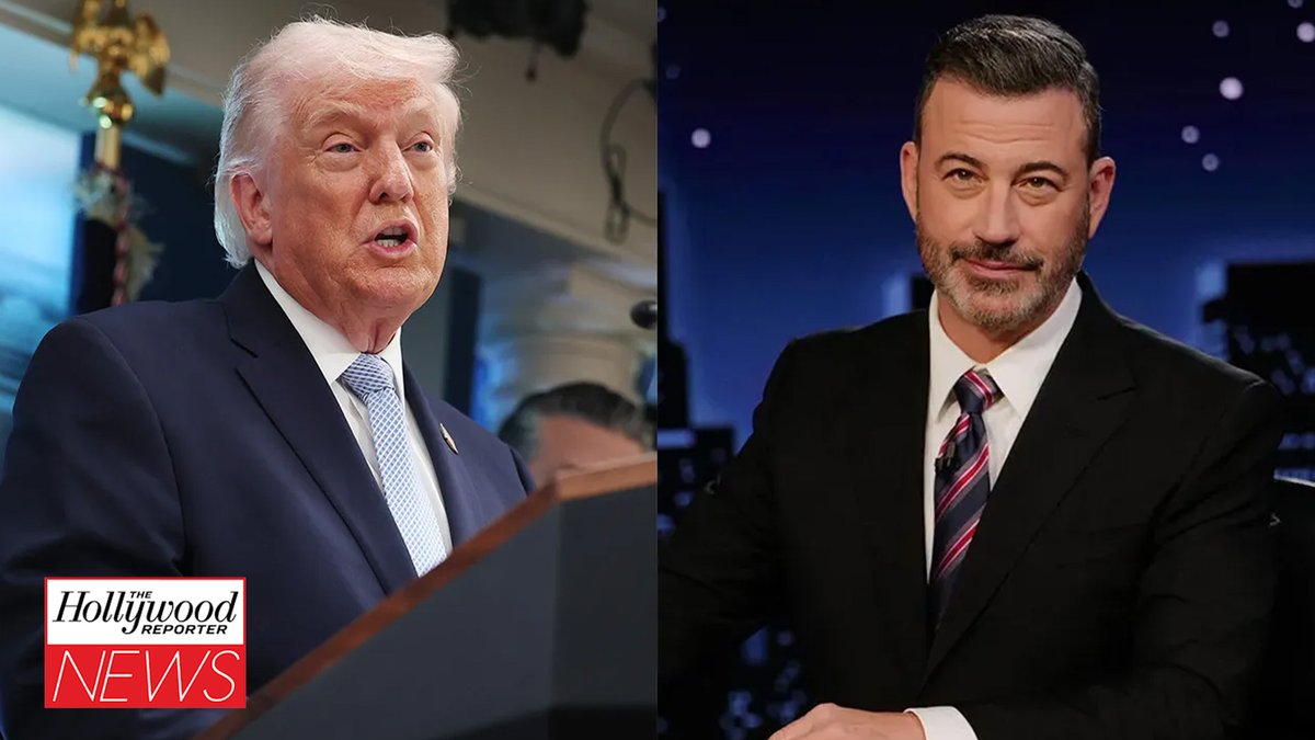 President Donald Trump is once again pressuring ABC to cancel Jimmy Kimmel's late night talk show #THRNews