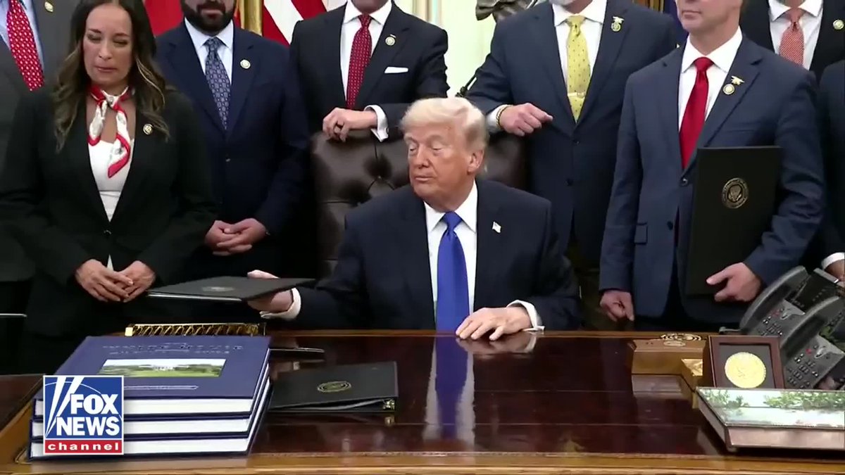 NOW: President Trump signs a proclamation declaring this weekend National Fallen Firefighters Memorial Weekend.