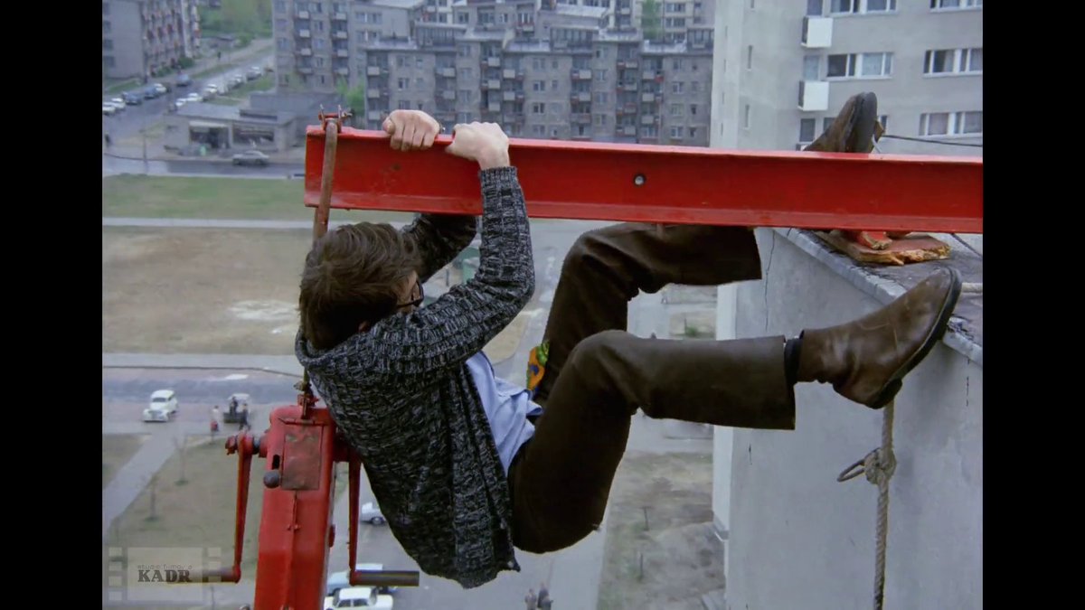In communist Poland, shortages affected almost everything... even movie stuntmen. A perfect example is the legendary Polish actor Jacek Fedorowicz doing his own stunt work in Stanisław Bareja's "There Is No Rose Without Fire" movie below (1974). No CGI, no safety nets, no doubles, just pure old-school stunts by the actor himself: