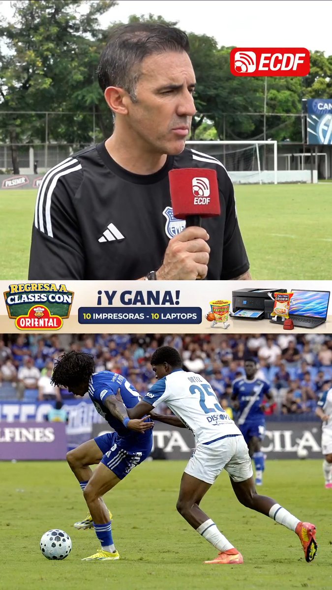 🤯 “LIGA E INDEPENDIENTE SON UN CLÁSICO PARA EMELEC” 🔵⚡️ 🗣️ Majo Gavilanes A. conversó en exclusiva con el DT del #CSEmelec, Vicente Sánchez, quien señaló que considera a los equipos de la capital como un clásico. Presentado por : OrientalOficial