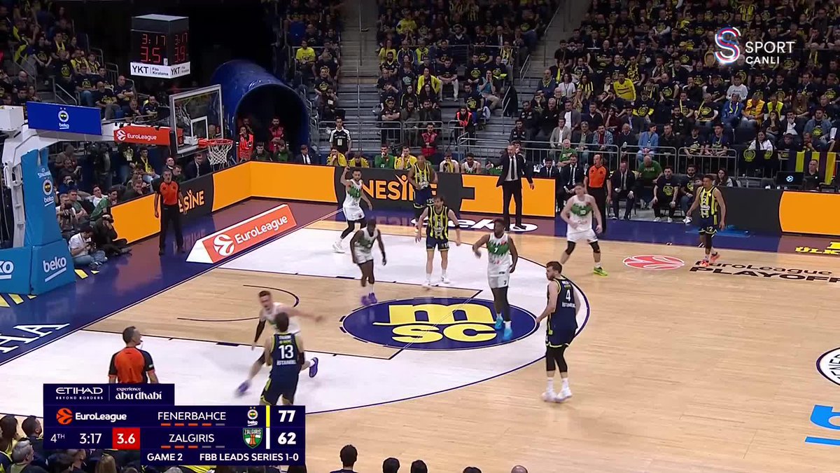 MS | Fenerbahçe Beko 86-74 Zalgiris. Fenerbahçe, play-off etabında seride 2-0 öne geçti! Serinin üçüncü maçı Zalgiris evinde oynanacak.
