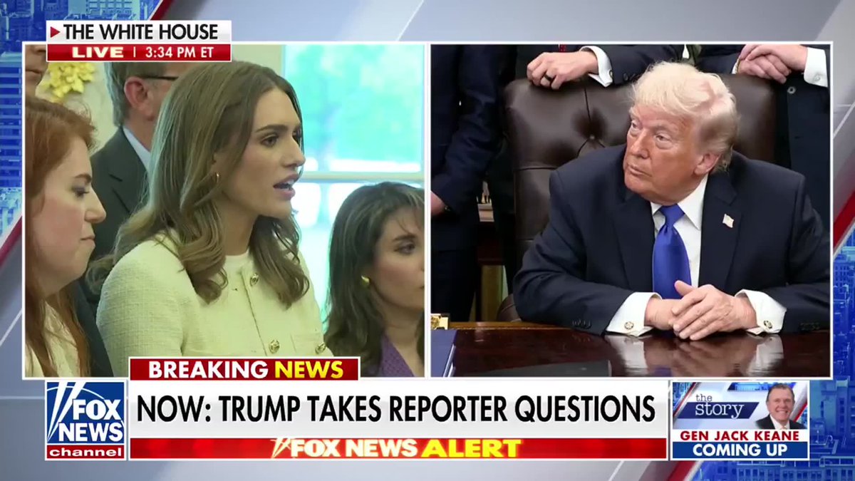BREAKING: President Trump responds to reports of him possibly wearing a bulletproof vest following his third assassination attempt at the WHCA Dinner, joking that he doesn’t want to look "20 pounds heavier." "I don't know if I can handle looking 20 pounds heavier. These guys, they look so some of these guys, some of these guys are physical specimens." "I guess it's something you consider. In one way, you don't like to do it because you're giving in to a bad element. I don't know. But I have been asked about it."