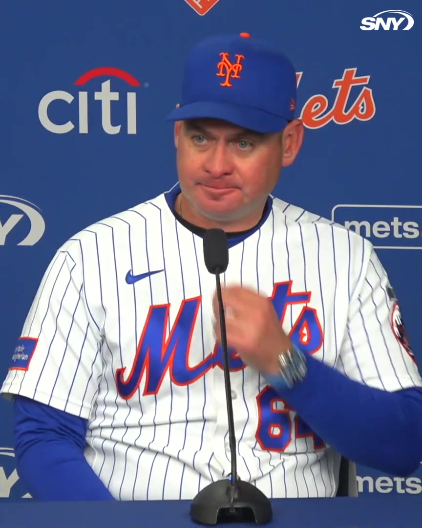 Carlos Mendoza says the last month for the Mets has been "hard for all of us": "We're in this together...but we've got to keep going. We have to turn this thing around. It's not early anymore. It's obviously frustrating for a lot of people in here."