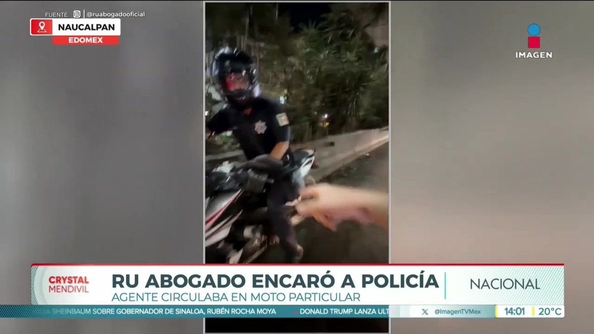 "Oficial, ¿otra víctima?", así fue como el creador de contenido Ruben Arenzana encaró a un policía de Naucalpan que estaba extorsionando ciudadanos en una moto particular. Jonathan Del Moral nos cuenta: