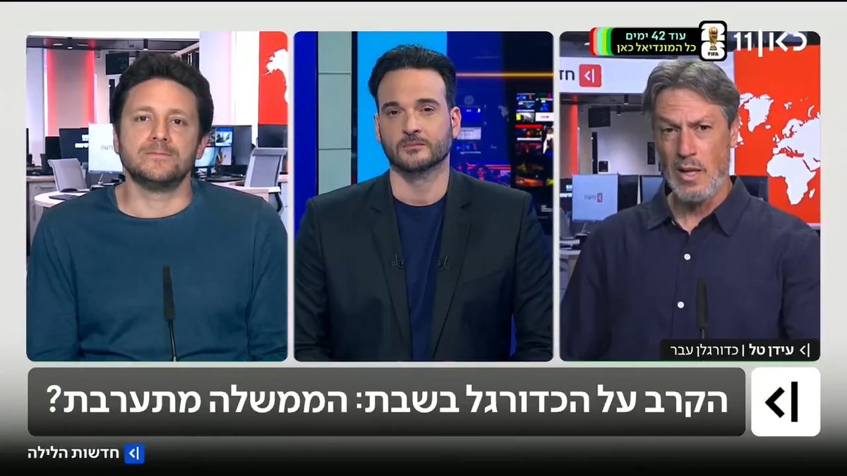 עוד שבת (בלי) כדורגל? אגדת העבר עידן טל והאוהד המסור יונתן נמרודי מתווכחים אם משחקי כדורגל צריכים להישמר למוצאי השבת - או להיות משוחקים לאורך היום #חדשותהלילה עם Sharon Davidovitch
