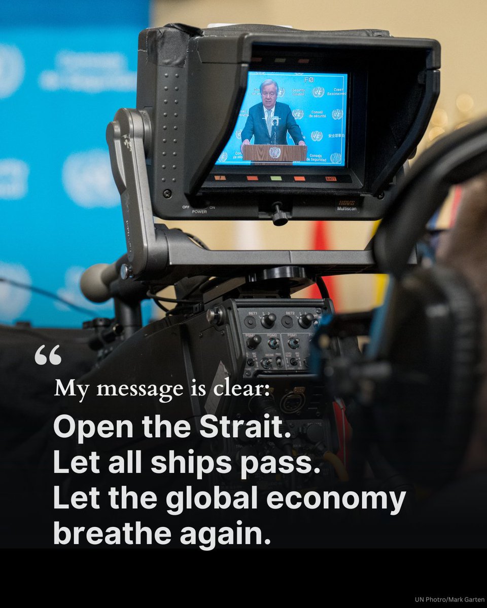 The longer the Strait of Hormuz is choked, the higher the cost to humanity. My message is clear: Open the Strait. Let all ships pass. Let the global economy breathe again.
