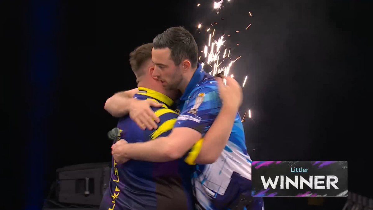 LITTLER WINS IN ABERDEEN! 🏆 2024 🏆 2026 🏆 Luke Littler does the double in Aberdeen, as the world champion comes from 5-3 behind to beat Luke Humphries 6-5 to claim his fifth nightly win! 📲 #PLDarts | Final