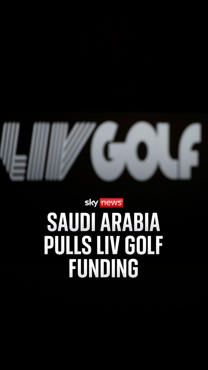 Saudi Arabia's sovereign wealth fund is withdrawing investment from LIV Golf after the 2026 season. Sky's Rob Harris reports.
