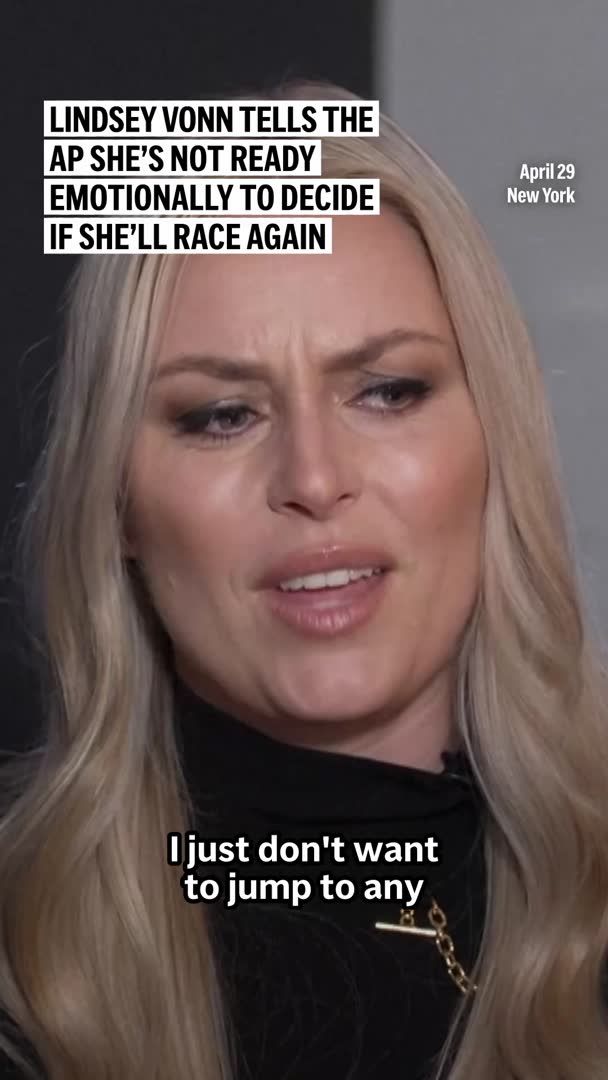 Lindsey Vonn says she’s not ready emotionally to decide if she’ll race again after crashing just seconds into her downhill run at the Winter Olympics, suffering a severe leg injury that required multiple surgeries.