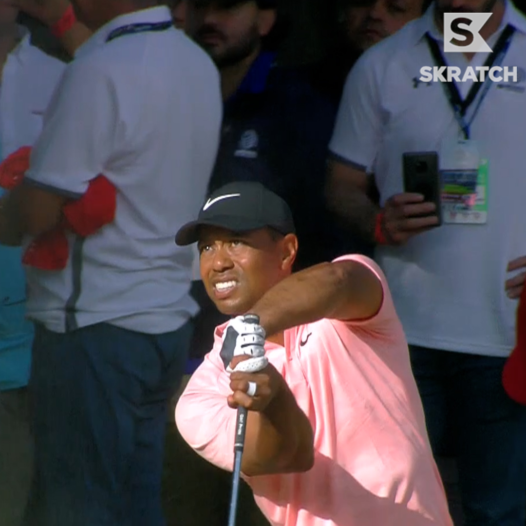 Never forget Tiger’s epic fairway bunker shot 🔥 Skratch