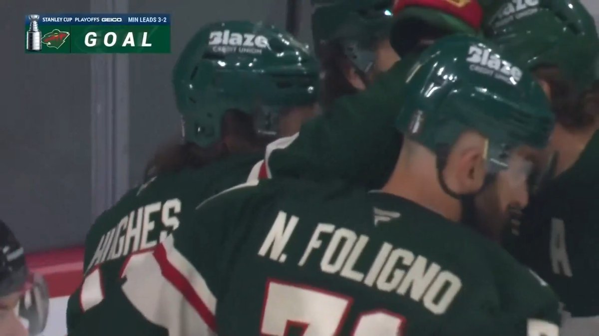 MINNESOTA STRIKES FIRST! QUINN HUGHES HAS HIS FIRST GOAL OF THESE #STANLEYCUP PLAYOFFS! 📺: NHLonTNT, Sportsnet, &amp; TVA Sports