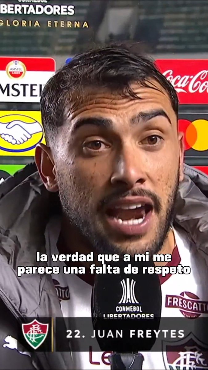 "AHORA TENEMOS QUE IR A BRASIL A AGUANTARNOS QUE TODO EL MUNDO NOS PUTEE PORQUE UN ÁRBITRO INTERPRETA QUE ERA PARA EXPULSIÓN, NO SON ASÍ LAS COSAS" 🔥 Juan Freytes EXPLOTÓ contra el arbitraje tras la derrota de Fluminense ante Bolívar en Bolivia. 📺 Mirá TODA la CONMEBOL #Libertadores por #DisneyPlus Plan Premium