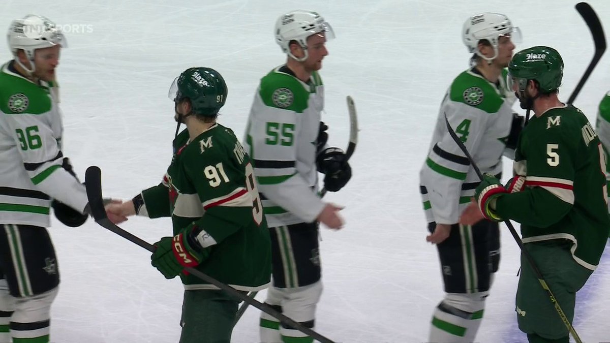 All respect between the Dallas Stars and the Minnesota Wild after a hard fought series 🤝