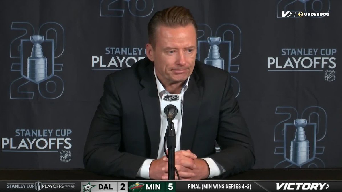 "They played better than us in 4 out of 6 games. That's what it comes down to." Head coach Glen Gulutzan comments on the Dallas Stars series against the Wild 🔊 #StanleyCup | #TexasHockey