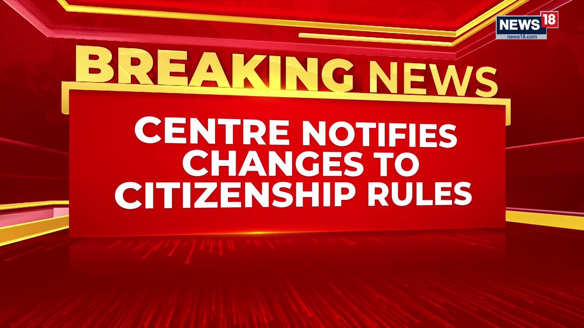 #BreakingNews | Centre notifies changes to citizenship rules, OCI applications must be filed online and minors can't hold both Indian and foreign passports Arunima shares more details Kritsween Walia | #Citizenship #India #Rules