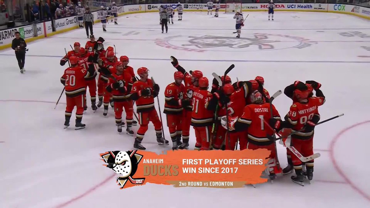 THE ANAHEIM DUCKS HAVE DEFEATED THE OILERS IN 6 GAMES 😱
