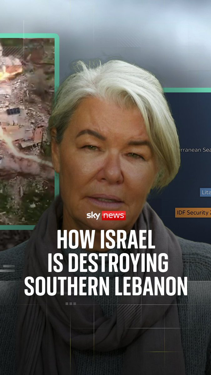 Sky's special correspondent Alex Crawford reports on the dozens of villages in southern Lebanon which have been virtually wiped out by Israel in a matter of weeks
