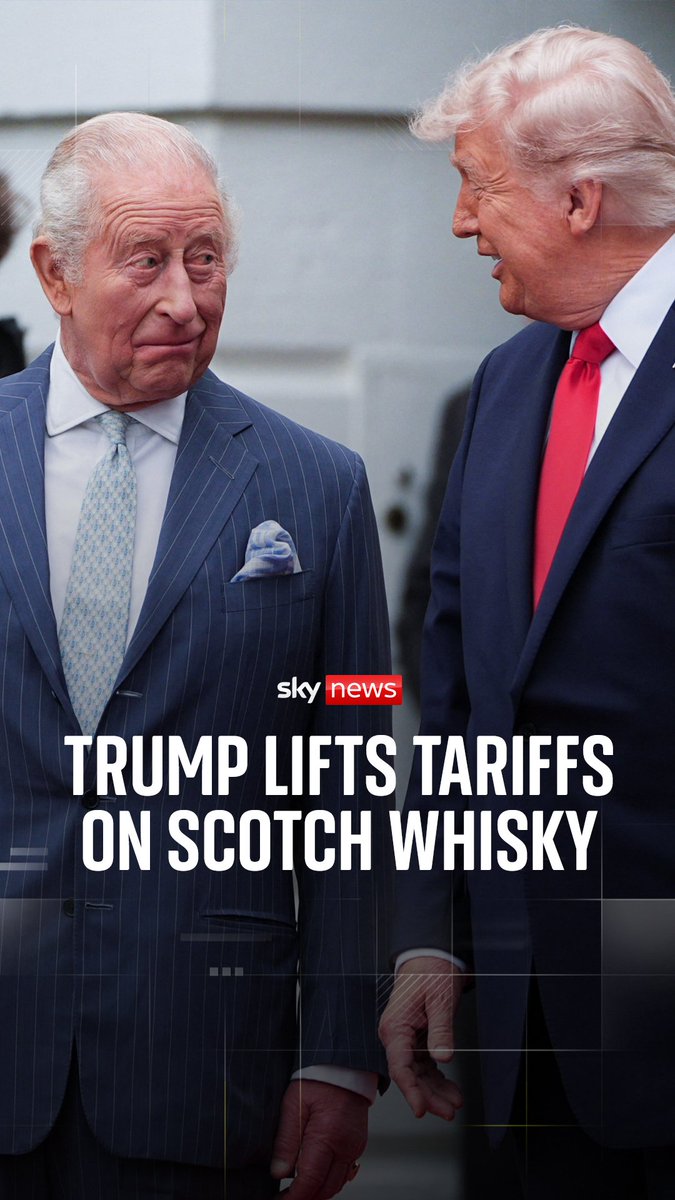 Trump lifts tariffs on scotch whisky 'in honour of King and Queen' In response to the tariffs announcement, a palace spokesperson called it a "warm gesture" and said the King sent his "sincere gratitude"