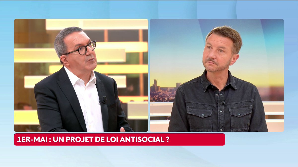 🔴🗣 1er-Mai : "Le problème n'est pas "jour férié, pas jour férié", c'est qu'aujourd'hui, on va descendre dans la rue", déclare Olivier Besancenot, co-fondateur et membre du NPA. #canal16