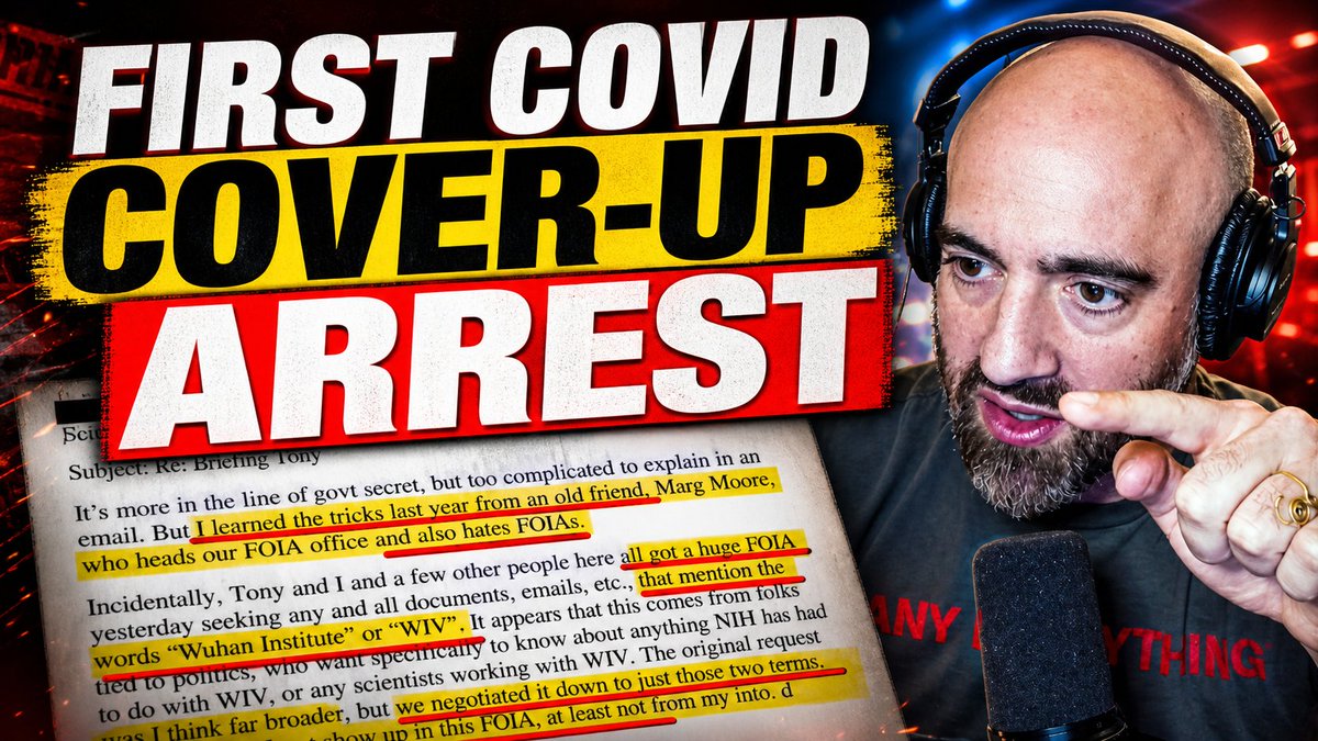 My analysis on stream this week of The First Covid Cover-Up Arrest and accountability for government officials deleting government files