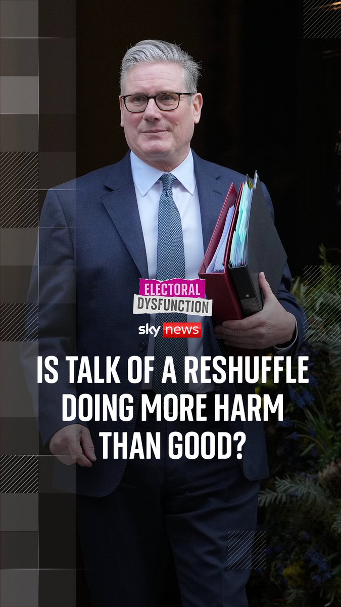 Speculation is rife that one of Keir Starmer’s solutions if Labour lose significantly in the May 7th election is to reshuffle his cabinet. In this week’s Electoral Dysfunction, Harriet Harman tells Beth Rigby why briefing on that option is a bad idea. 🎧
