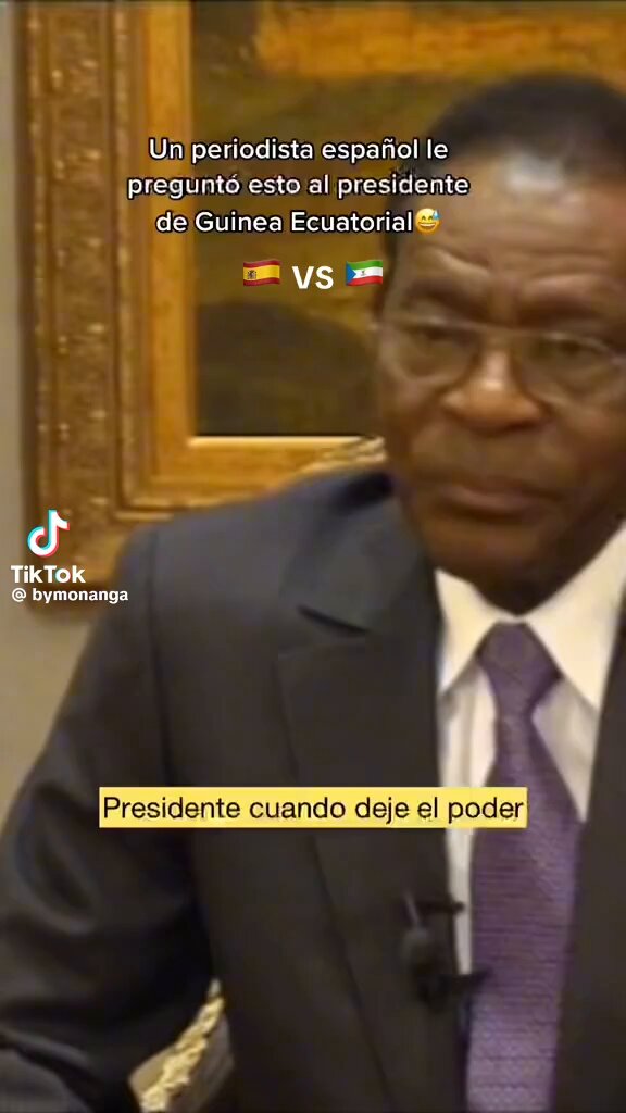 🇬🇶🎤 Un periodista progre español le hace una pregunta al presidente de Guinea Ecuatorial, Teodoro Obiang, y recibe esta respuesta: