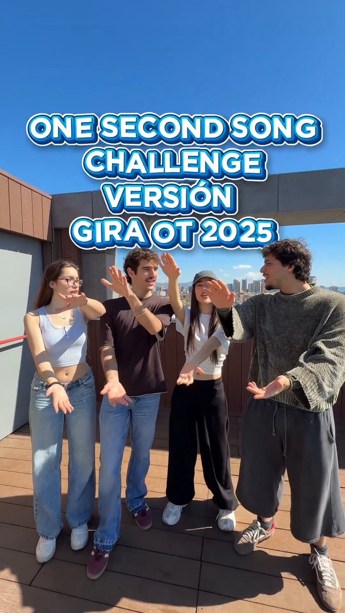 🤔 Nuevo reto para nuestros chicos: ¿Cuántas canciones de la #GiraOT2025 serán capaces de adivinar Judit, Carlos, Cristina y Tinho escuchando sólo 1 segundo? 🎧🎶