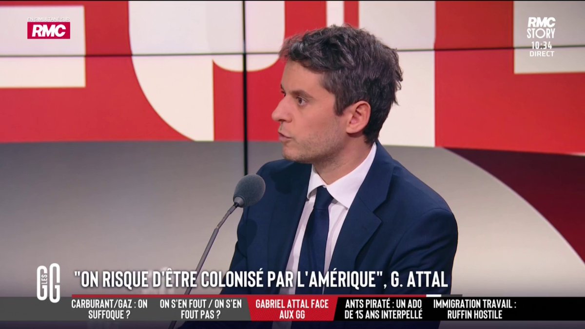 🎙️ Gabriel Attal : "Il y a des gens qui me disent, 'oui , on est déçus, on est en colère'". 🎙️ Alain Marschall : "Alors, pourquoi est-ce qu'ils voteraient pour vous ?" #GGRMC