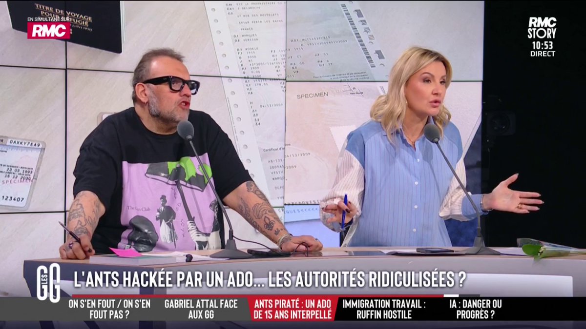💻 L’ANTS hackée par un ado de 15 ans 🗣️ Jean-Loup Bonnamy : "La mesure éducative est ridicule. Il doit prendre 20 ans de prison, il sort à 35". #GGRMC