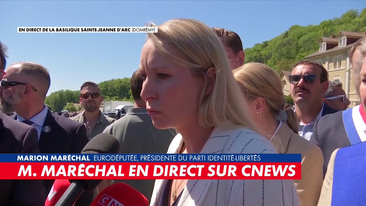 Marion Maréchal, eurodéputée et présidente du parti Identité-Libertés : «Je ne me bats pas en politique pour être l'assurance vie du macronisme», dans #100Frontieres Toute l'info est à retrouver sur
