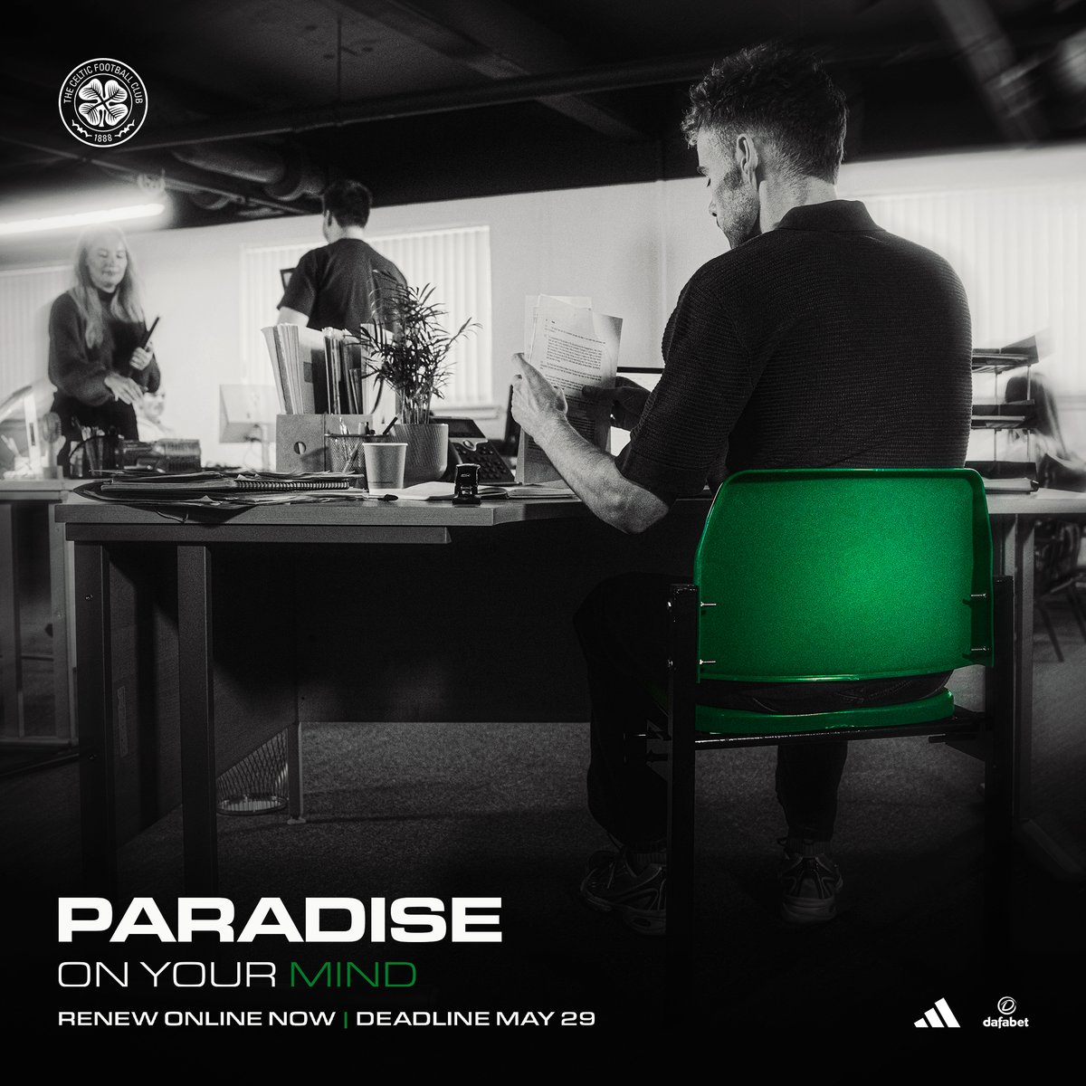 💚 Celtic is a part of our lives, in our thoughts every day; a club woven through the fabric of our personality. Paradise is on our minds, no matter where we are. 🎟️ The #CelticFC 2026/27 Season Ticket renewal window is now open ⤵️ #ParadiseOnYourMind