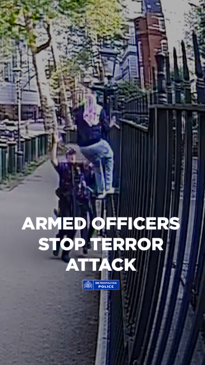 A man has been found guilty of preparing terrorist acts. Armed officers arrested him as he attempted to breach security at the Israeli Embassy in London, carrying two knives.