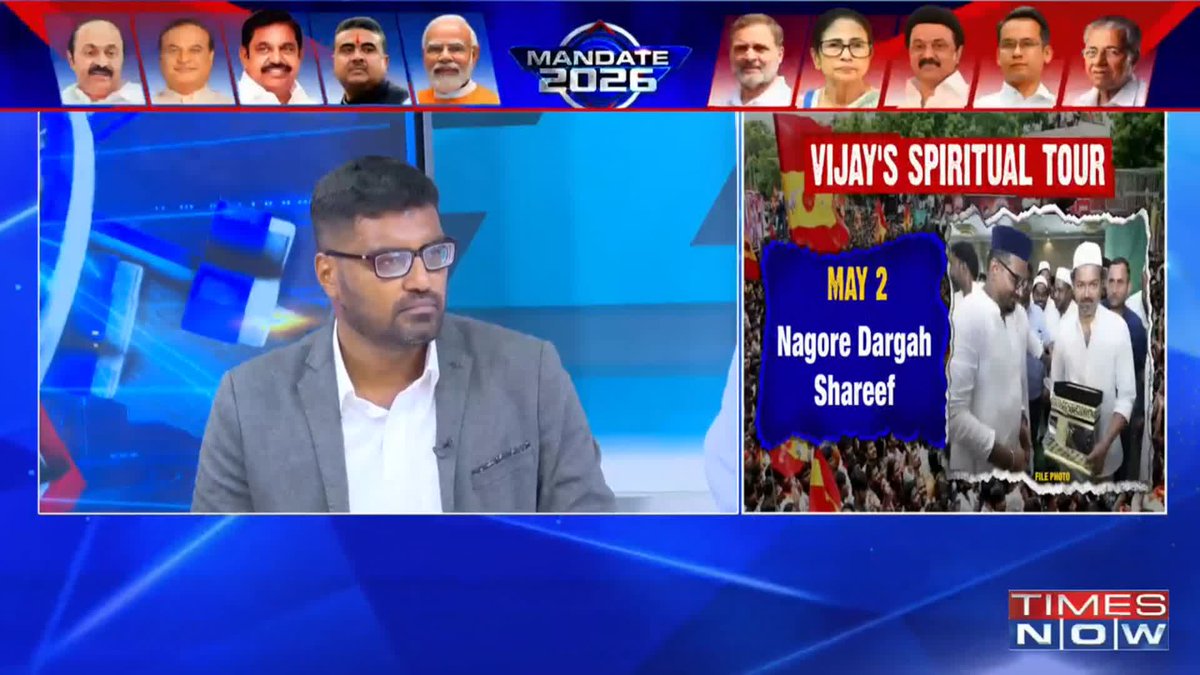 Tamil Nadu Polls | Vijay's Spiritual Tour DMK is the only saviour of the Hindus: Saravanan Annadurai Highly educated Muslims come from Tamil Nadu, even more than Kerala: Saba Naqvi tells @MadhavGK
