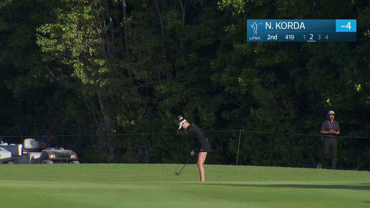 Nelly Korda back to work after last week's major win 🎯😤 2-under on the day at Mayakoba and near the top of the leaderboard again 📺 Golf Channel | RivieraMayaOpen