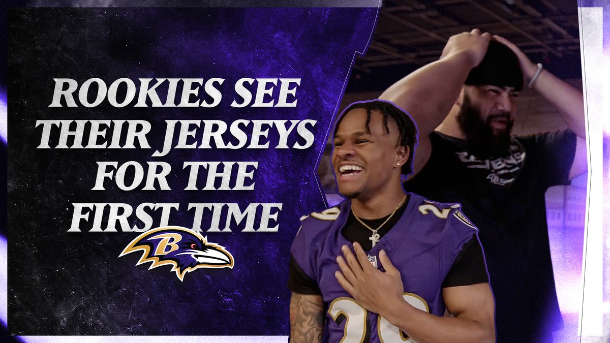 The moment the rookies see their Ravens jersey for the first time 🥹🥹