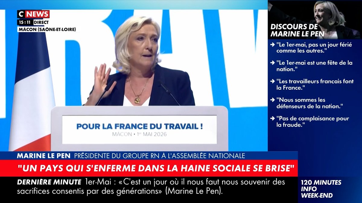 L’une de nos premières actions sera de redonner sa noblesse à la valeur travail, de rémunérer le travail à son juste niveau, de laisser aux Français, entrepreneurs ou salariés, les fruits qu’ils en retirent.
