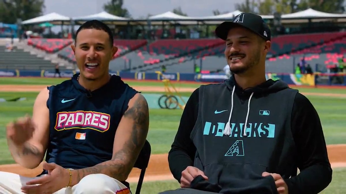 Two of the very best third basemen this game has ever seen! 🤝 Yonder Alonso sat down with Manny Machado and Nolan Arenado to discuss their career paths, the art of playing the hot corner and what it would mean to be in Cooperstown one day.