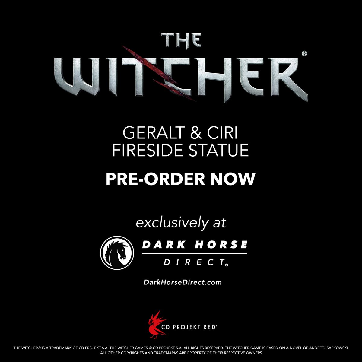 Take a closer look at the amazing details on our @TheWitcher: Geralt & Ciri Fireside Statue. Limited to 500 & complete with a LED campfire, don’t miss your chance to honor the bond between Geralt & Ciri: @darkhorsecomics @CDprojektred #TheWitcher