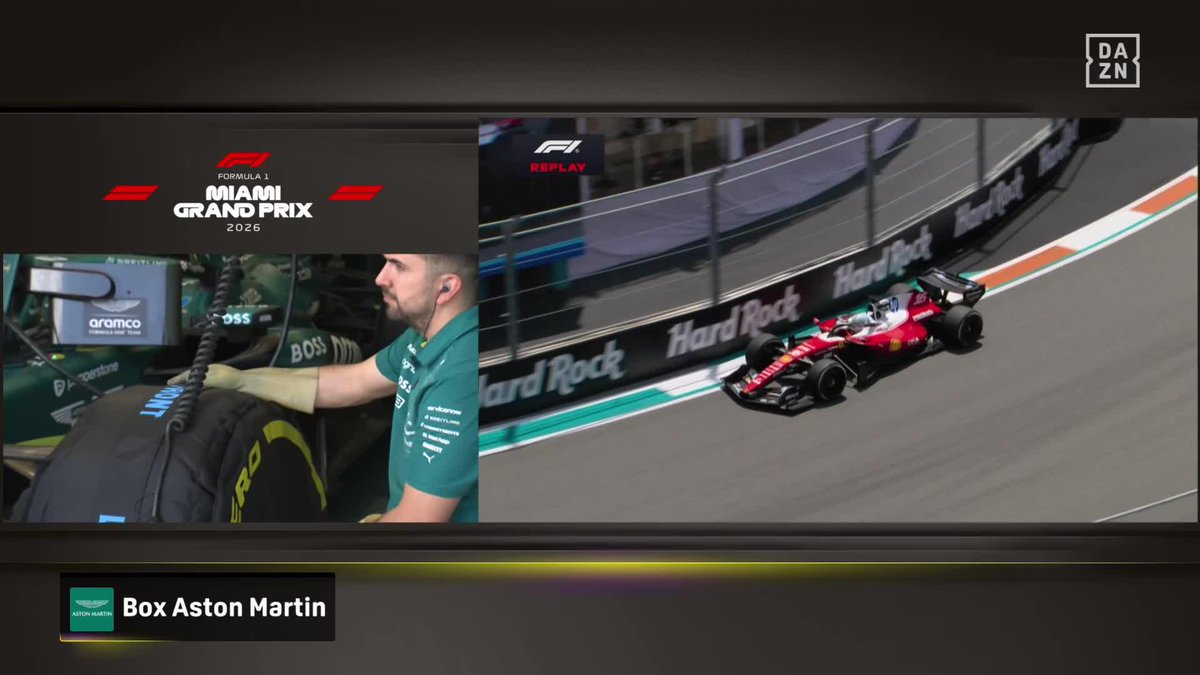 Aston Martin ha tenido que retrasar su salida a pista porque se ha quedado sin electricidad en el box 😳 #MiamiDAZNF1 🇺🇸