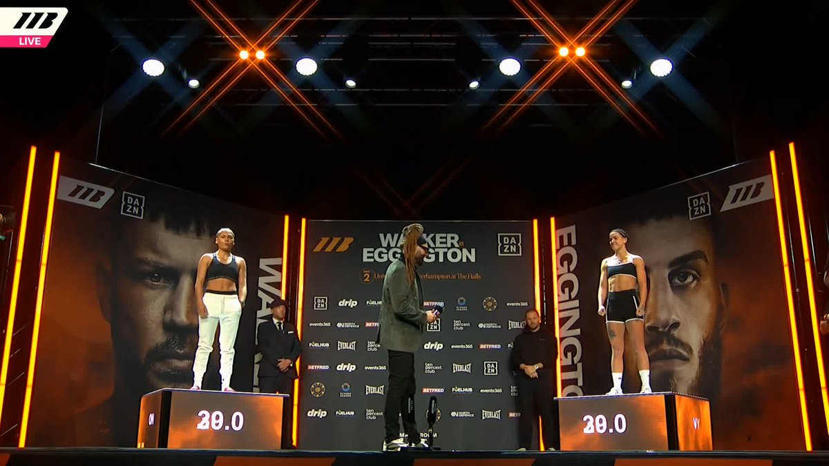⚖️ WEIGH-IN AND FACE-OFF 👀 Tiah Mai Ayton vs Stevi Levy #WalkerEggington live on DAZN