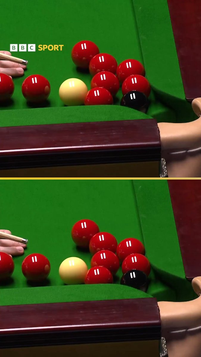 Chaos at the Crucible 🔴😮 A 100 minute frame, the longest-ever at the Crucible ⏱️ It followed this bizarre stalemate, where no ball was potted for 55 minutes!