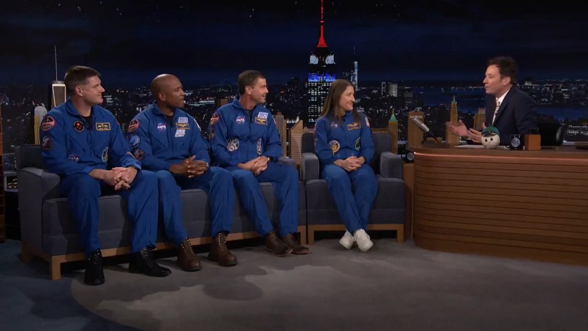 The Crew of NASA Artemis II explains why it was more nerve-wracking to get back down to Earth than it was to leave it! #FallonTonight