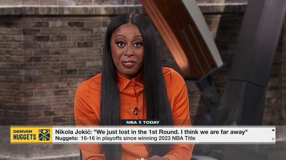 "There is no reason why the Nuggets should have lost [Game 6]. ... To me, there's no excuse." —Chiney Ogwumike did not hold back in her assessment of Denver 👀