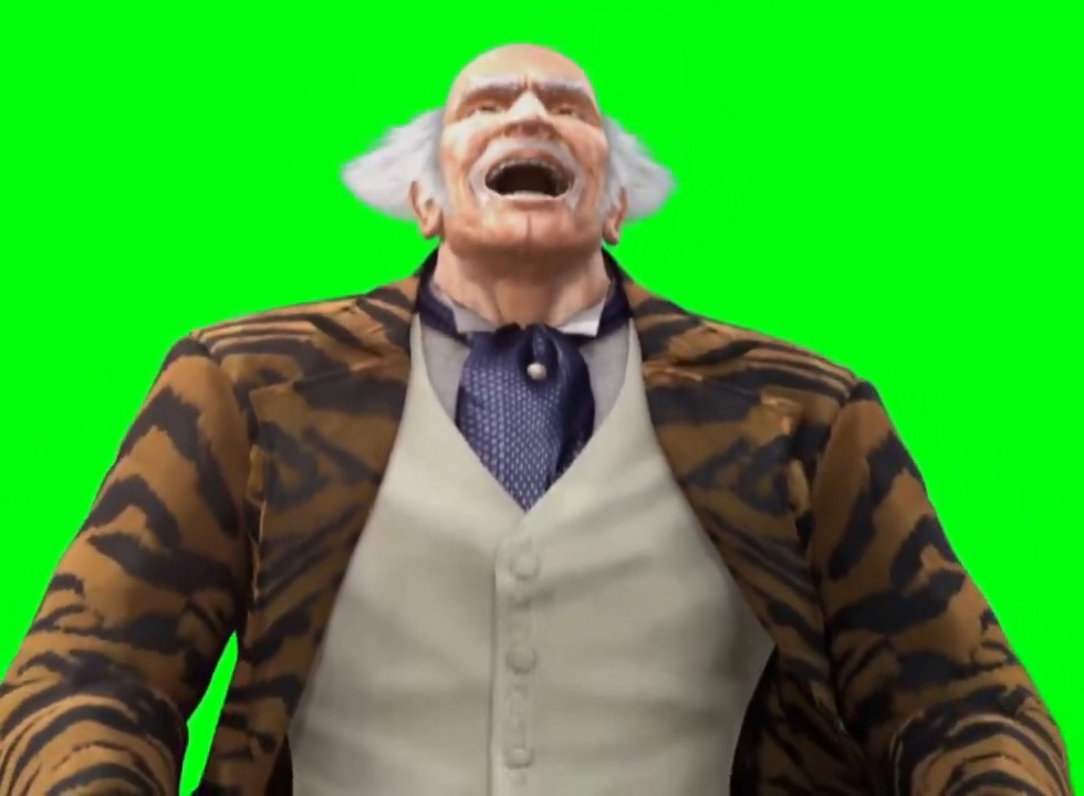 Heihachi Mishima ending Tekken 5 green screen