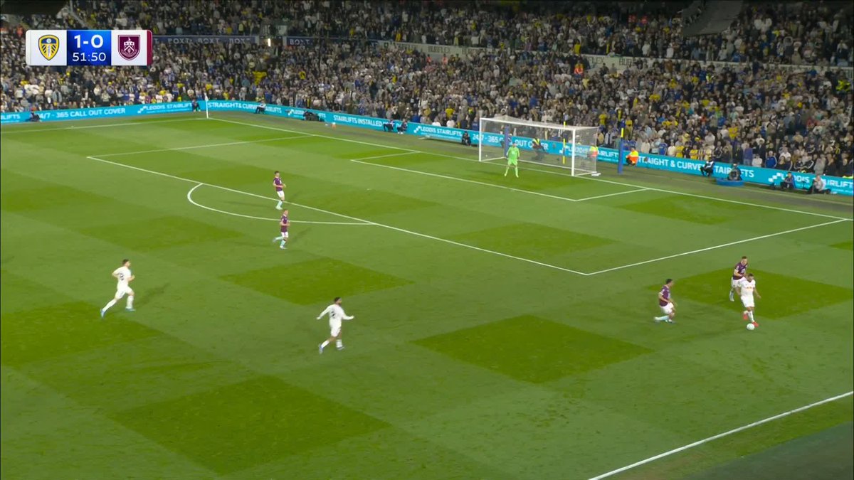 The pass, the finish! Noah Okafor puts it away for Leeds 👏