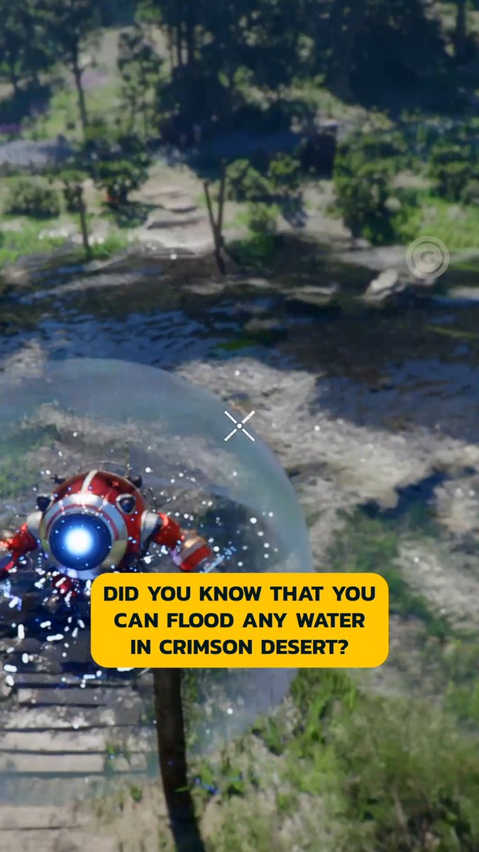 Did you know this little trick can let you unleash mini tsunamis and floods in Crimson Desert? 🌊