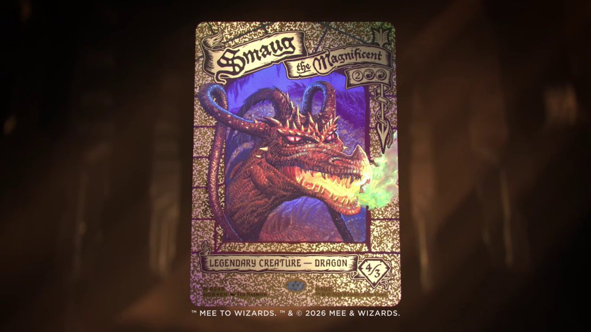 A headliner card fit for a specially greedy, wicked worm. #MTGxTheHobbit