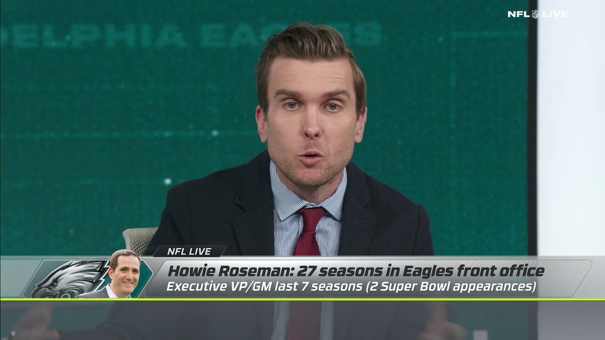 "It took awhile for him to establish himself as the best GM in football." —Kevin Clark on Eagles' Howie Roseman 🏈