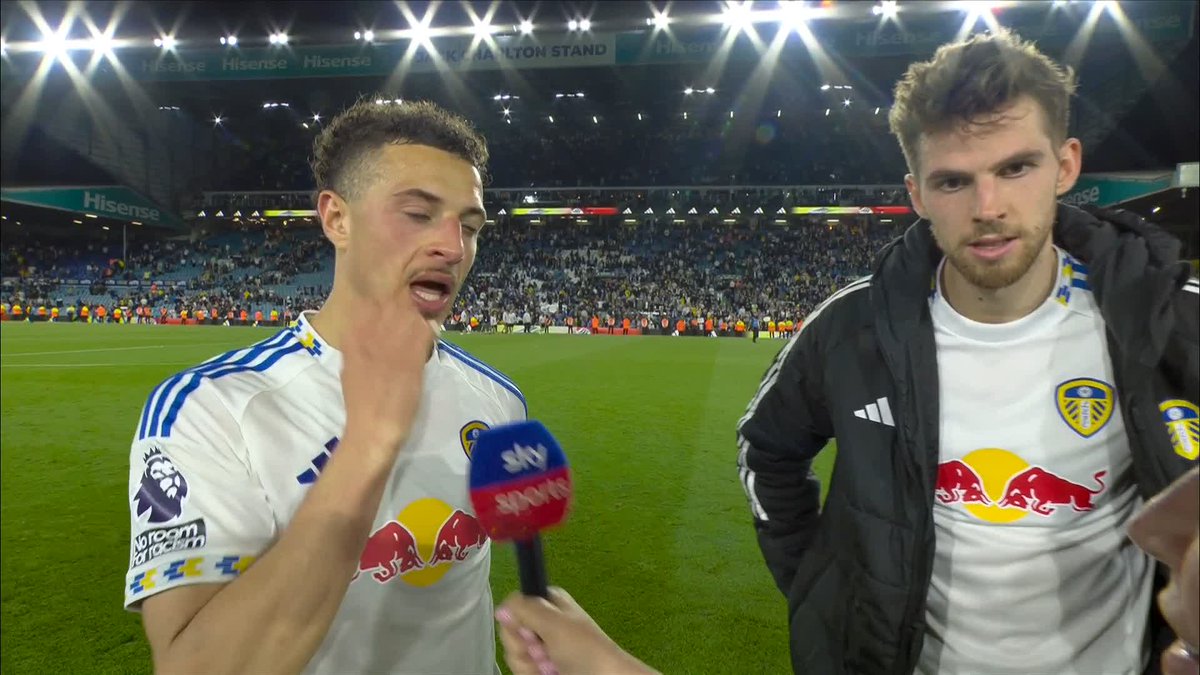 "We wanted to get a little bit of revenge on Burnley" Noah Okafor and Anton Stach on Leeds victory that brings them to 43 points in the table 📈