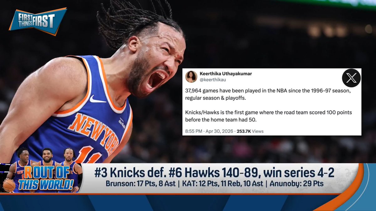 “I’ve never seen anything like this. The Knicks were phenomenal.” Chris Broussard reacts to New York’s 51 point win vs. Hawks: